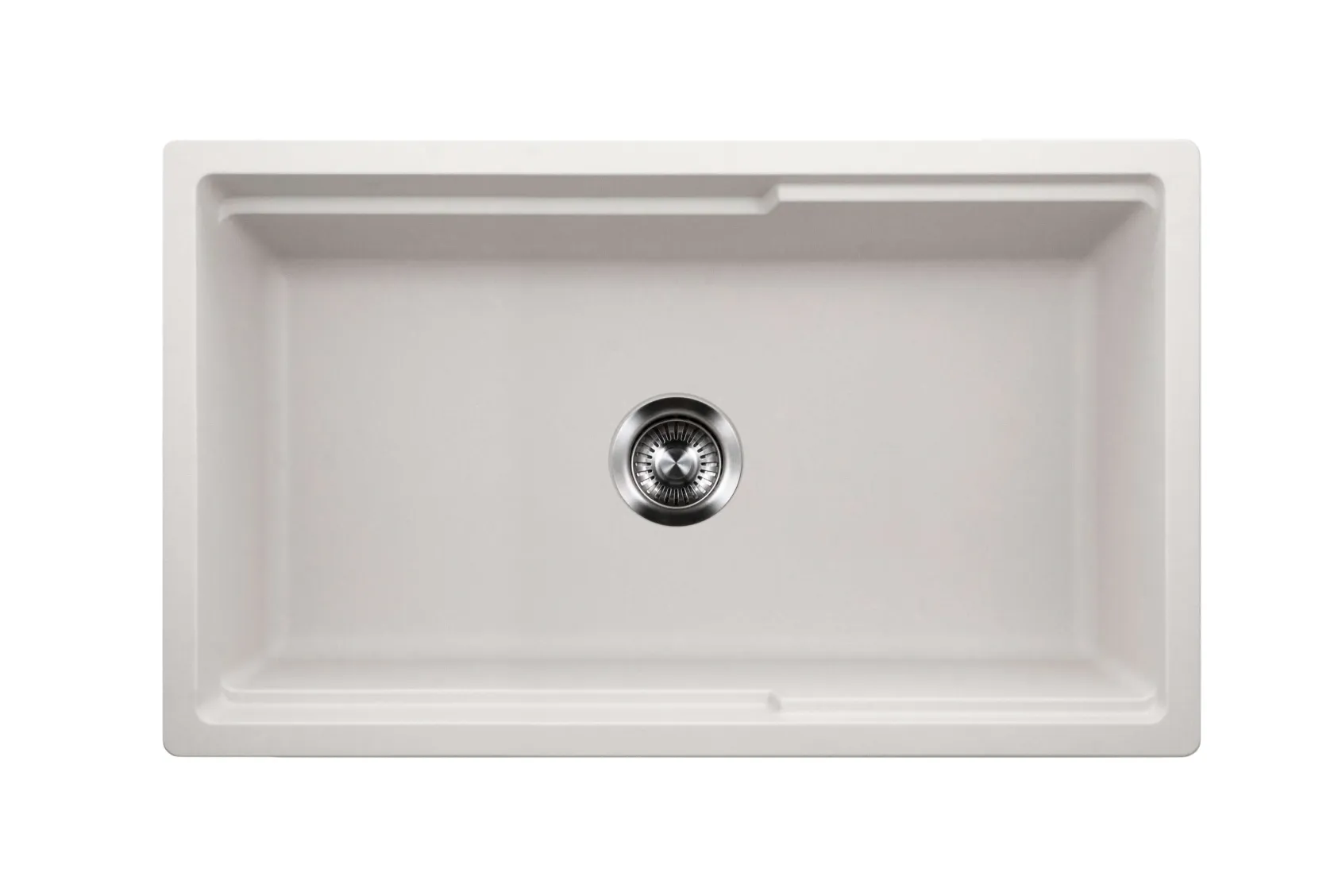 Houzer Quartztone 33" Cloud Apron Front Farmhouse Granite Composite Workstation Kitchen Sink with Accessories - W-133 CLOUD-C