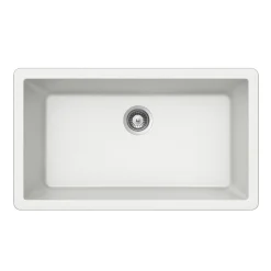 Houzer Quartztone 33 inch Cloud Granite Composite Undermount Single Bowl Kitchen Sink - V-300U CLOUD