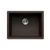 Houzer Quartztone 24 inch Mocha Granite Composite Undermount Single Bowl Kitchen Sink - G-300U MOCHA