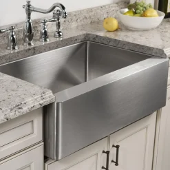 Houzer 30" Stainless Steel Premium Farmhouse Apron Front Kitchen Sink, ENS-3020