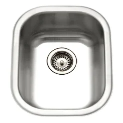 Houzer 14" Stainless Steel Undermount Bar/Prep Sink, Medium, CS-1407-1