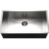 Houzer 32" Stainless Steel Undermount Single Bowl Kitchen Sink, 18 Gauge, CTG-3200