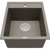 Karran 16" Drop In/Topmount Quartz Composite Kitchen Sink, Concrete, QT-825-CN