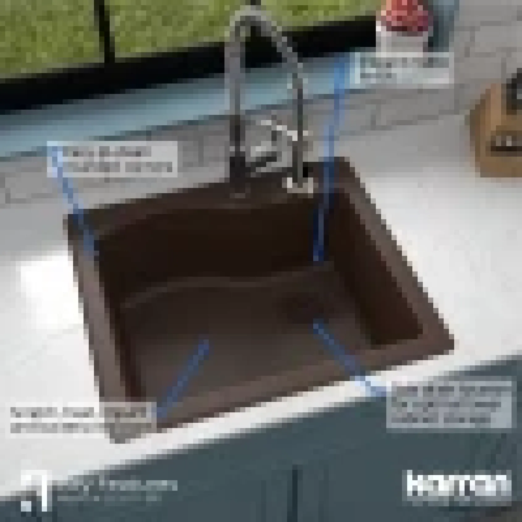 Karran 25" Drop In/Topmount Quartz Composite Kitchen Sink, Brown, QT-671-BR