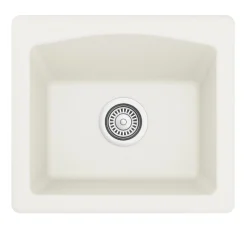 Karran 18" Quartz Bar/Prep Sink, White, QX-680-WH