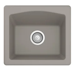 Karran 18" Quartz Bar/Prep Sink, Concrete, QX-680-CN