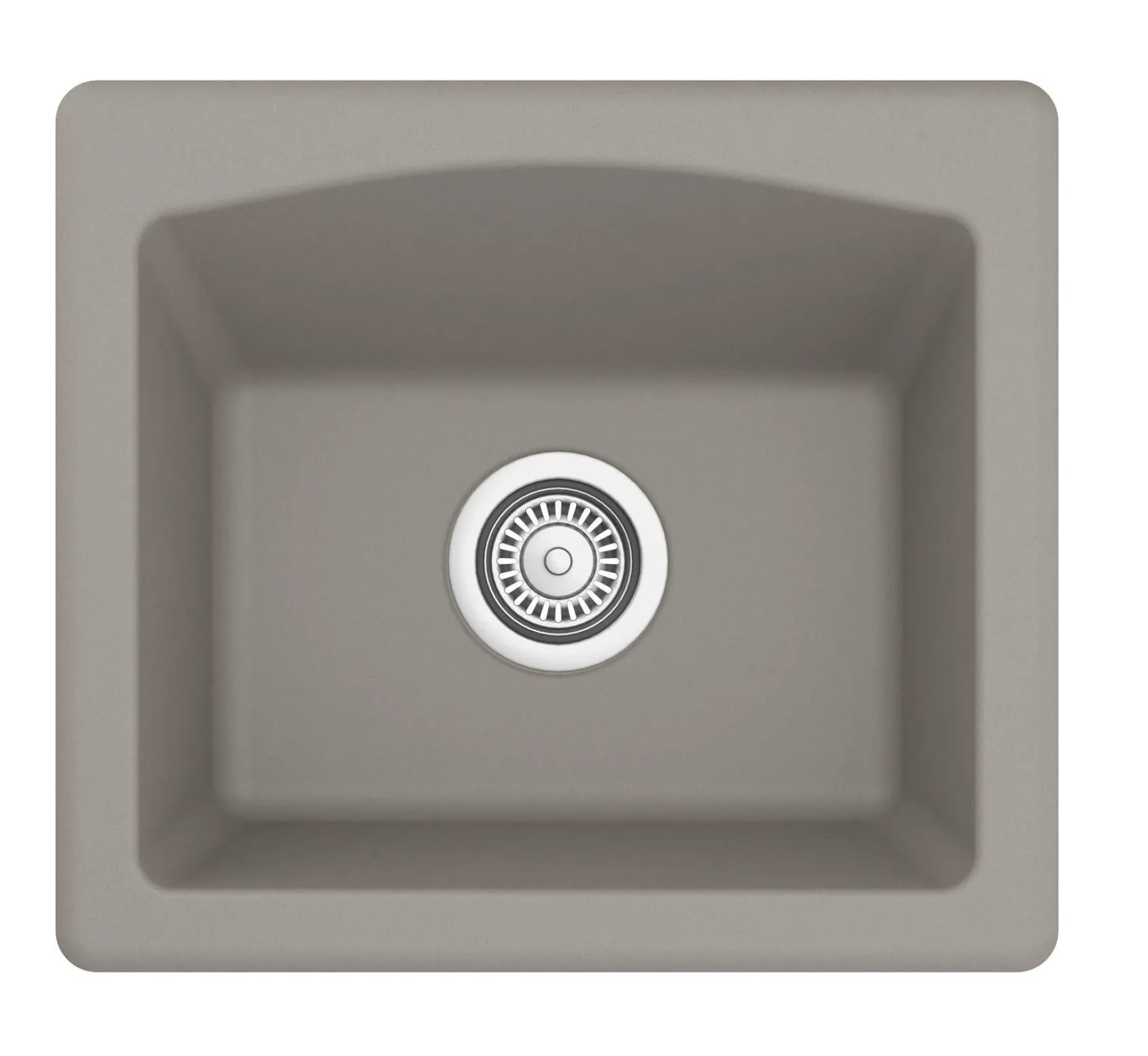 Karran 18" Quartz Bar/Prep Sink, Concrete, QX-680-CN