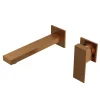 Karran Alberton 1.5 GPM Single Lever Handle Lead-free Brass ADA Bathroom Faucet, Wall Mounted, Brushed Copper, KBF620BC