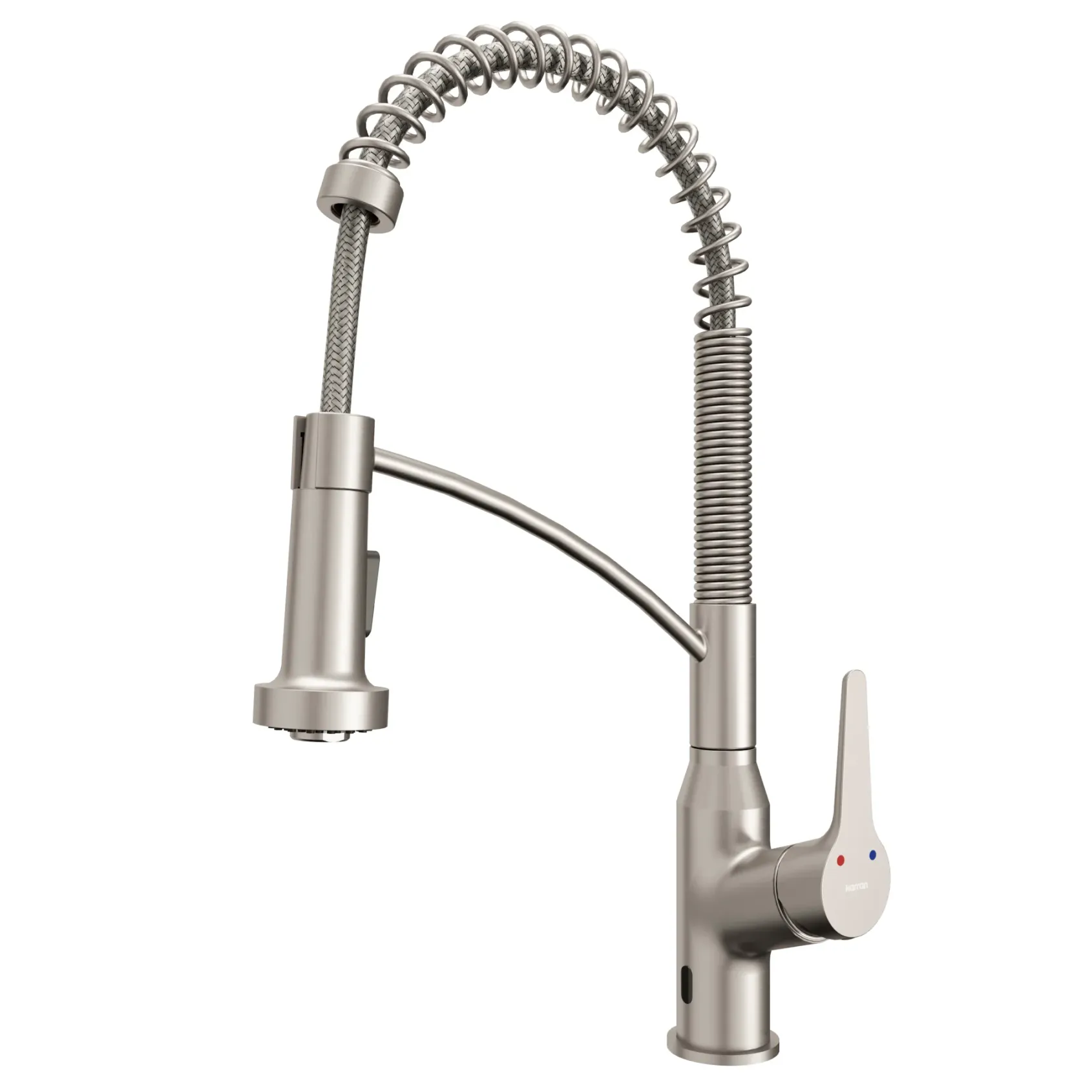 Karran Alston 1.8 GPM Single Lever Handle Lead-free Brass ADA Touchless Kitchen Faucet, Pull-Down, Oil Rubbed Bronze, KKF215SS