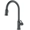 Karran Auburn 1.8 GPM Single Lever Handle Lead-free Brass ADA Kitchen Faucet, Pull-Down Kitchen, Gunmetal Grey, KKF310GG