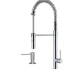 Karran Bluffton 1.8 GPM Single Lever Handle Lead-free Brass ADA Kitchen Faucet, Pull-Down Kitchen, Chrome, KKF220SD35C