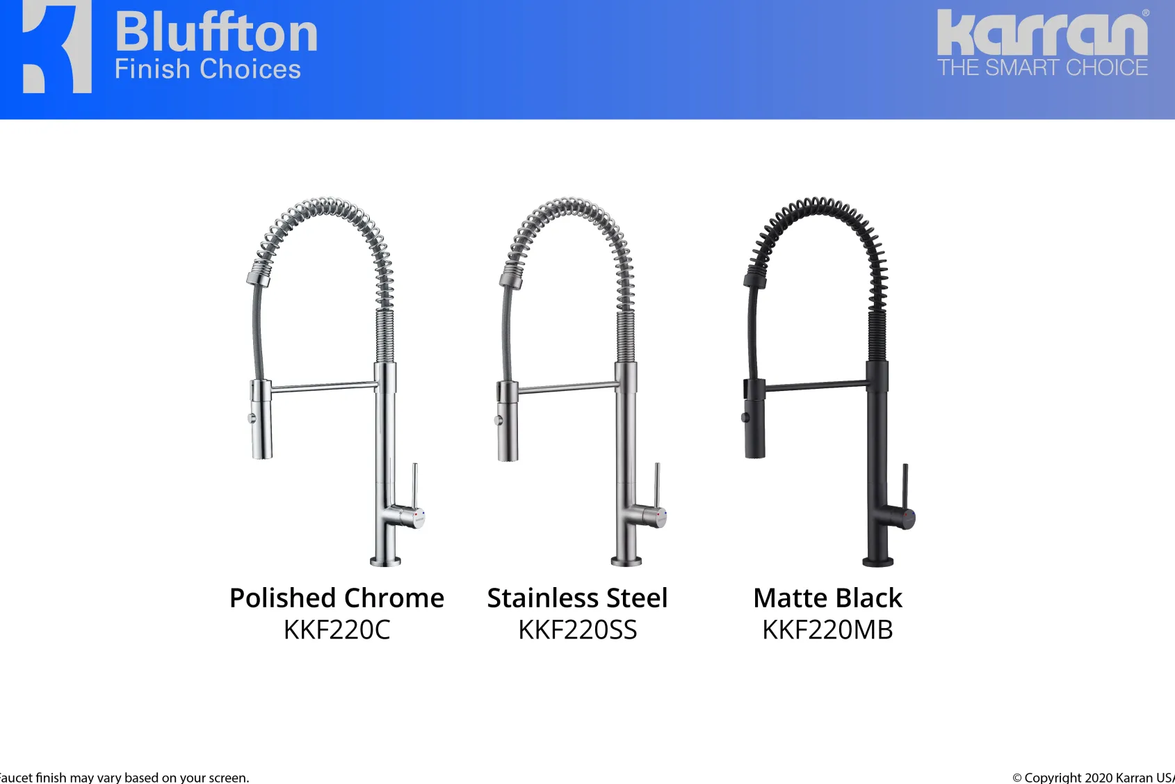 Karran Bluffton Single Lever Handle Lead-free Brass ADA Kitchen Faucet, Pull Down, Chrome, KKF220C