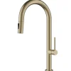 Karran Brynford 1.8 GPM Single Lever Lead-free Brass ADA Kitchen Faucet, Pull-Down, Spot-Free Champagne Bronze, KKF730SFCB