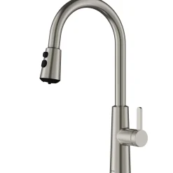 Karran Elmsworth 1.8 GPM Single Lever Lead-free Brass ADA Kitchen Faucet, Pull-Down, Spot Free Stainless Steel, KKF760SFSS