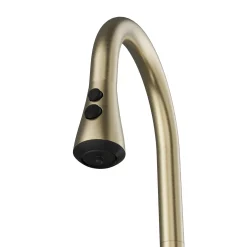 Karran Faraday 1.8 GPM Single Lever Lead-free Brass ADA Kitchen Faucet, Pull-Down, Spot-Free Champagne Bronze, KKF750SFCB