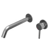 Karran Grantham 1.5 GPM Single Lever Handle Lead-free Brass ADA Bathroom Faucet, Wall Mounted, Stainless Steel, KBF610SS