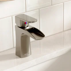 Karran Kassel 1.2 GPM Single Lever Handle Lead-free Brass ADA Bathroom Faucet, Basin, Stainless Steel, KBF440SS