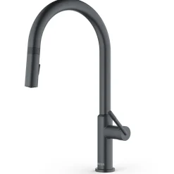 Karran Lagrange 1.8 GPM Single Lever Handle Lead-free Brass ADA Kitchen Faucet, Pull-Down Kitchen, Gunmetal Grey, KKF350GG