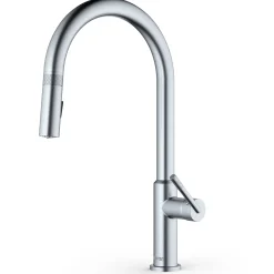 Karran Lagrange 1.8 GPM Single Lever Handle Lead-free Brass ADA Kitchen Faucet, Pull-Down Kitchen, Stainless Steel, KKF350SS