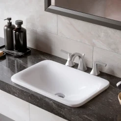 Karran Randburg 1.2 GPM Double Lever Handle Lead-free Brass ADA Bathroom Faucet, Widespread, Stainless Steel, KBF524SS