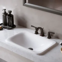 Karran Randburg 1.2 GPM Double Lever Handle Lead-free Brass ADA Bathroom Faucet, Widespread, Oil Rubbed Bronze, KBF524ORB