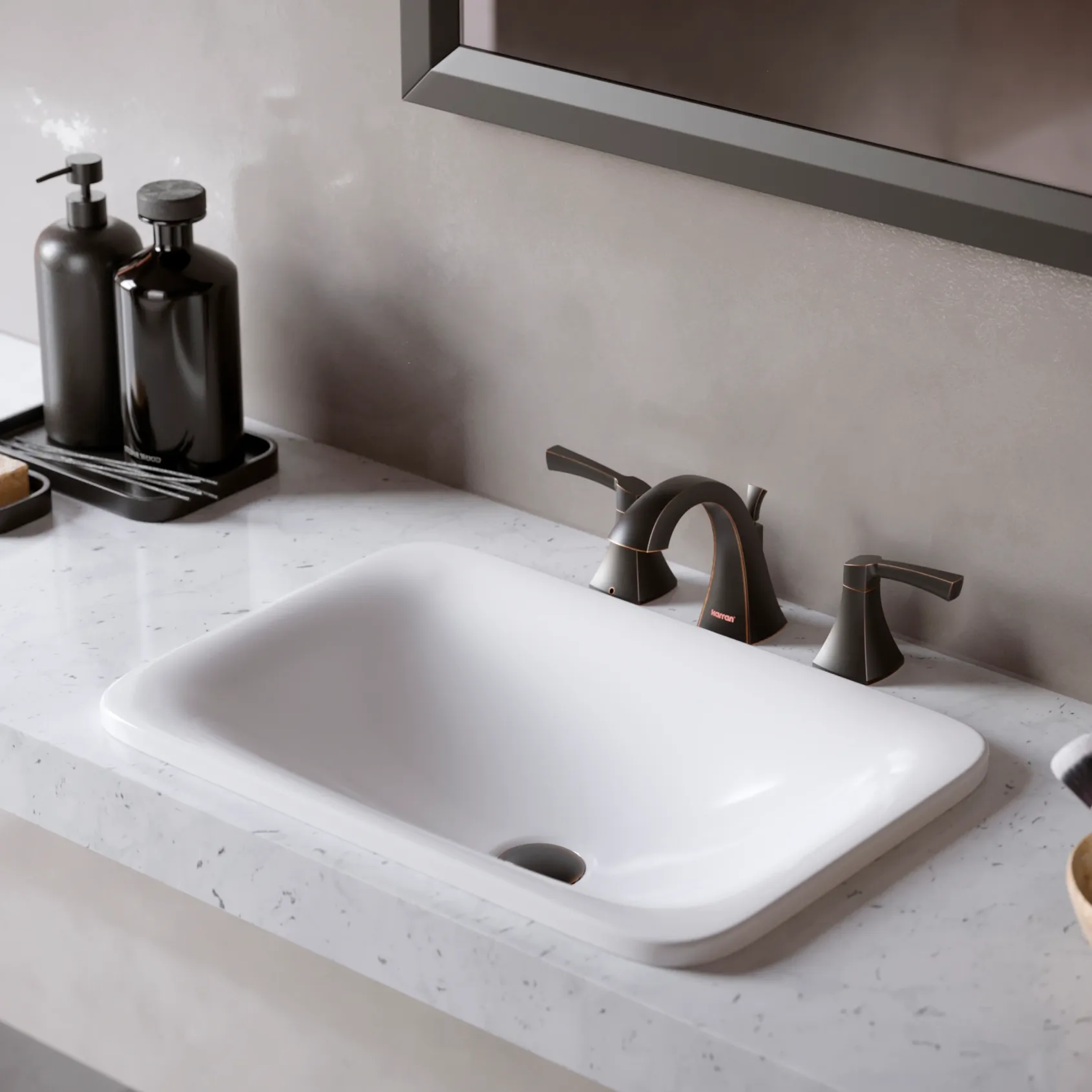 Karran Randburg 1.2 GPM Double Lever Handle Lead-free Brass ADA Bathroom Faucet, Widespread, Oil Rubbed Bronze, KBF524ORB