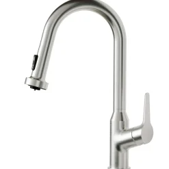 Karran Scottsdale 1.8 GPM Single Lever Handle Lead-free Brass ADA Kitchen Faucet, Pull-Down, Spot Free Stainless Steel, KKF250SFSS