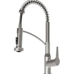 Karran Scottsdale 1.8 GPM Single Lever Handle Lead-free Brass ADA Kitchen Faucet, Pull-Down, Spot-Free Stainless Steel, KKF210SFSS