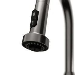Karran Scottsdale 1.8 GPM Single Lever Handle Lead-free Brass ADA Kitchen Faucet, Pull-Down, Spot-Free Gunmetal Grey, KKF250SFGG