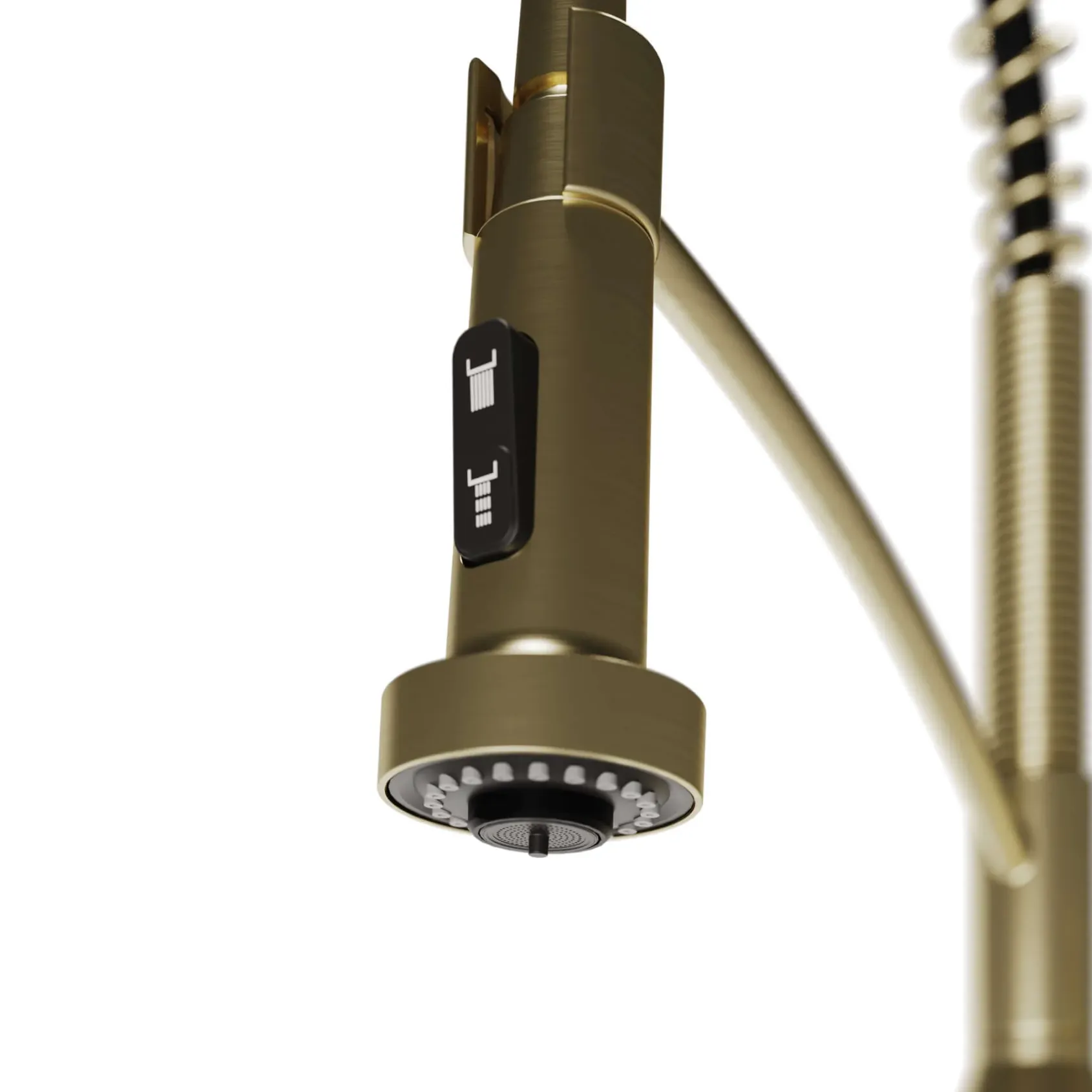 Karran Scottsdale 1.8 GPM Single Lever Handle Lead-free Brass ADA Kitchen Faucet, Pull-Down, Spot-Free Brushed Gold, KKF210SFBG
