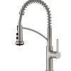 Karran Scottsdale 1.8 GPM Single Lever Lead-free Brass ADA Kitchen Faucet, Pull-Down, Spot Free Stainless Steel, KKF740SFSS