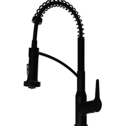 Karran Scottsdale Single Lever Handle Lead-free Brass ADA Kitchen Faucet, Pull Down, Matte Black, KKF210MB
