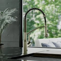 Karran Scottsdale Touchless Pull-Down Kitchen Faucet, Spot-Free Champagne Bronze, Brass, KKF215SFCB