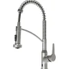 Karran Scottsdale Touchless Pull-Down Kitchen Faucet, Spot Free Stainless Steel, Brass, KKF215SFSS