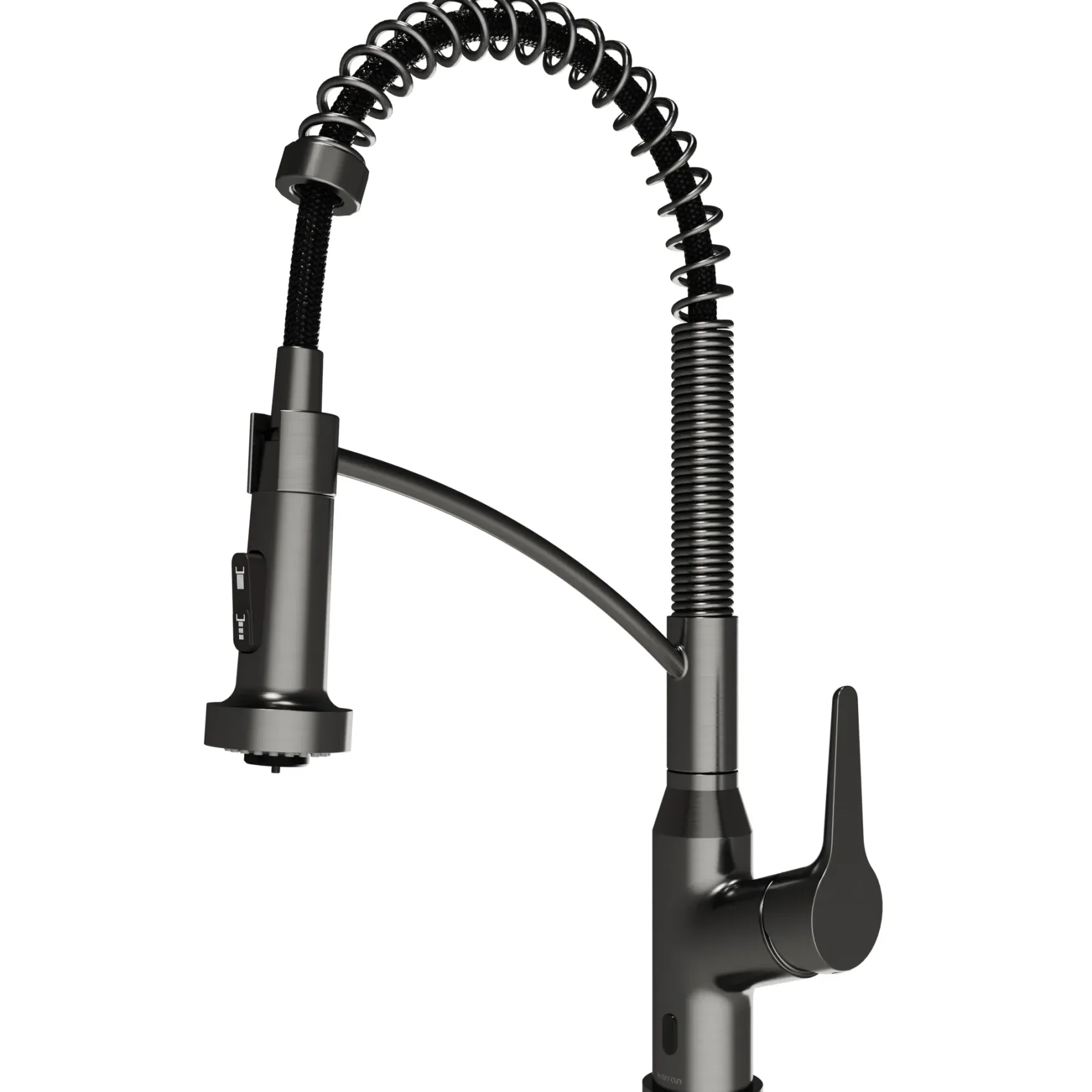 Karran Scottsdale Touchless Pull-Down Kitchen Faucet, Spot-Free Gunmetal Grey, Brass, KKF215SFGG