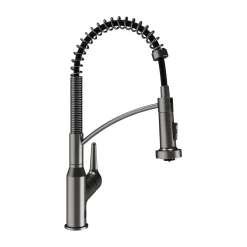 Karran Scottsdale Touchless Pull-Down Kitchen Faucet, Spot-Free Gunmetal Grey, Brass, KKF215SFGG