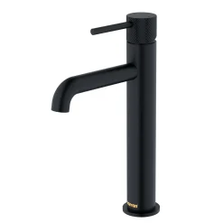 Karran Tryst 1.2 GPM Single Lever Handle Lead-free Brass ADA Bathroom Faucet, Vessel, Matte Black, KBF462MB