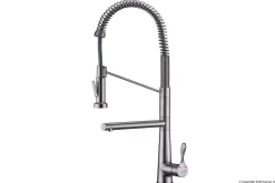 Karran Tumba Single Lever Handle Lead-free Brass ADA Kitchen Faucet, Pull Down, Stainless Steel, KKF230SS