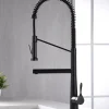 Karran Tumba Single Lever Handle Lead-free Brass ADA Kitchen Faucet, Pull Down, Matte Black, KKF230MB