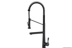 Karran Tumba Single Lever Handle Lead-free Brass ADA Kitchen Faucet, Pull Down, Matte Black, KKF230MB