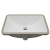 Karran Valera 13.75" x 19.75" Rectangular Undermount Vitreous China Bathroom Sink, White, VC-109-WH