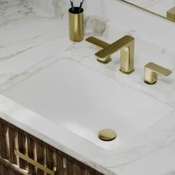 Karran Valera 14.5" x 20.5" Rectangular Undermount Vitreous China Bathroom Sink, White, VC-111-WH