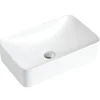 Karran Valera 19" x 11.5" x 3.75" Rectangular Vessel Vitreous China ADA Bathroom Sink, White, VC-507-WH