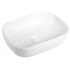 Karran Valera 18.25" x 13.125" x 4" Rectangular Vessel Vitreous China ADA Bathroom Sink, White, VC-512-WH