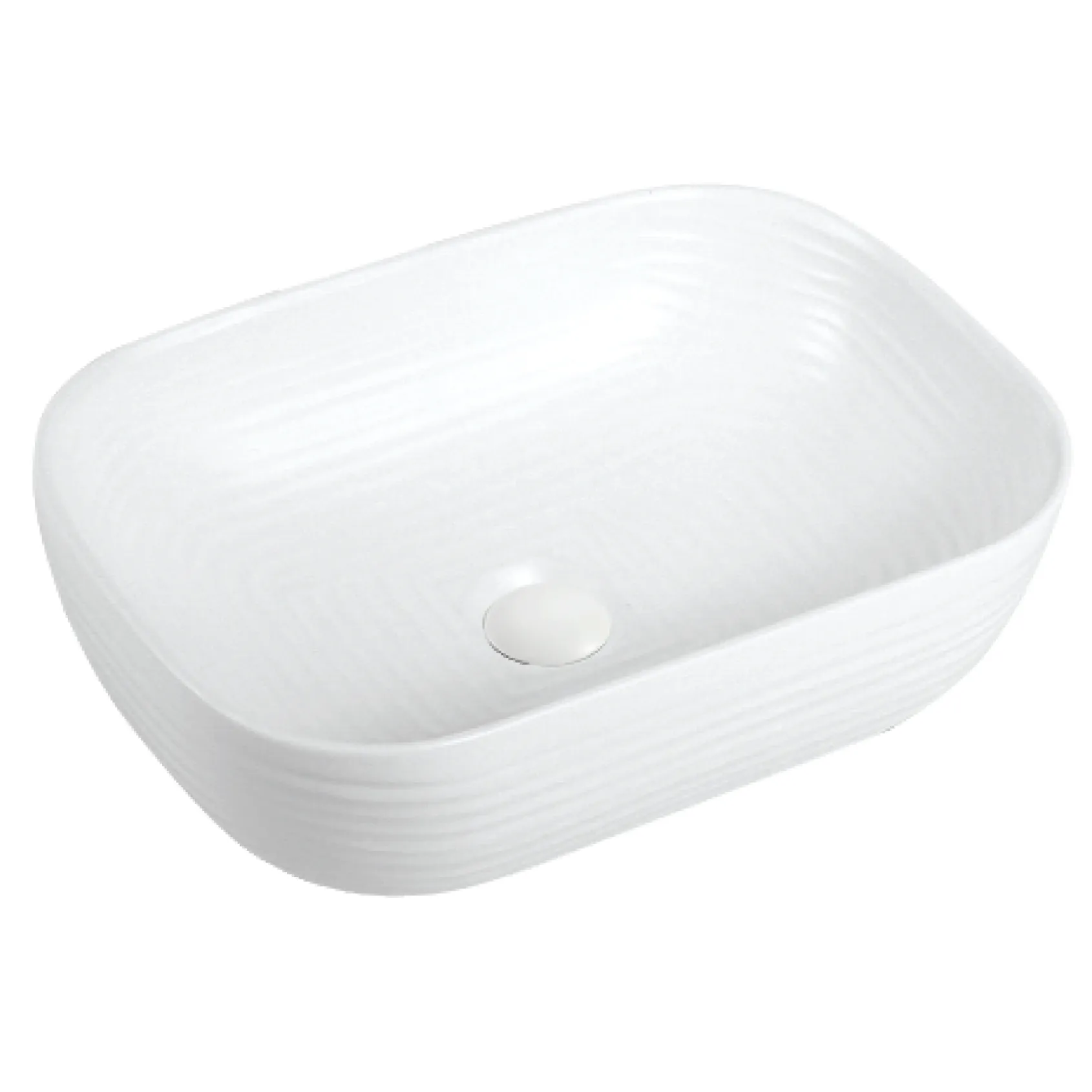 Karran Valera 18.25" x 13.125" x 4" Rectangular Vessel Vitreous China ADA Bathroom Sink, White, VC-512-WH