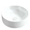 Karran Valera 16" x 16" x 4.5" Round Vessel Vitreous China ADA Bathroom Sink, White, VC-421-WH