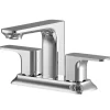 Karran Venda 1.2 GPM Double Lever Handle Lead-free Brass ADA Bathroom Faucet, Centerset, Chrome, KBF516C
