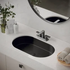 Karran Venda 1.2 GPM Double Lever Handle Lead-free Brass ADA Bathroom Faucet, Centerset, Gunmetal Grey, KBF516GG