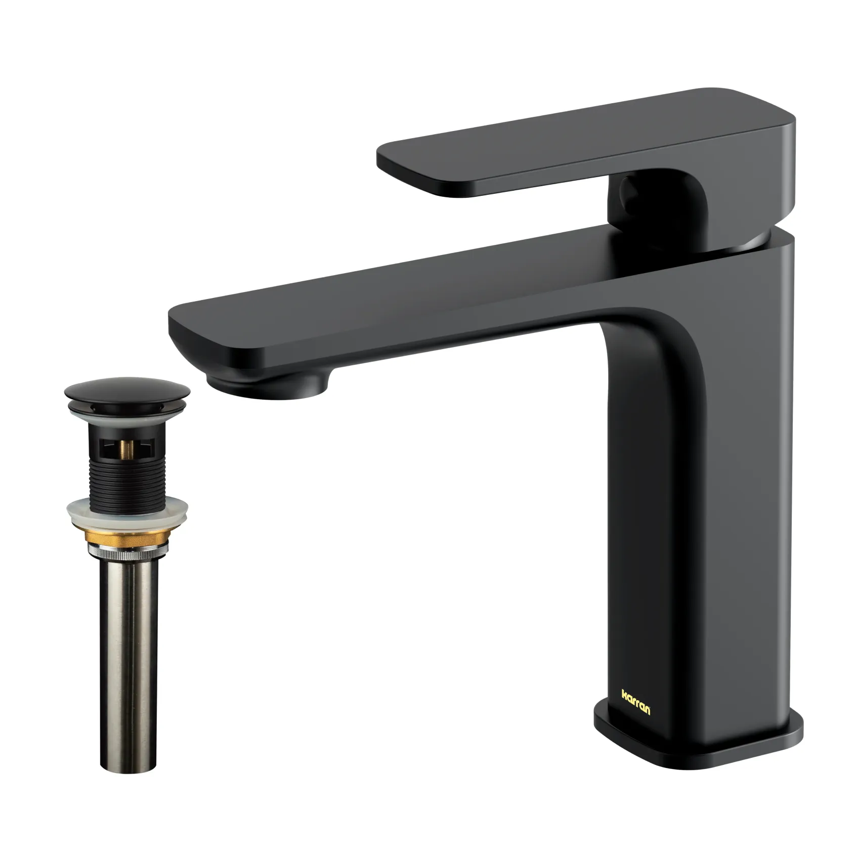 Karran Venda 1.2 GPM Single Lever Handle Lead-free Brass ADA Bathroom Faucet, Basin, Matte Black, KBF510MB