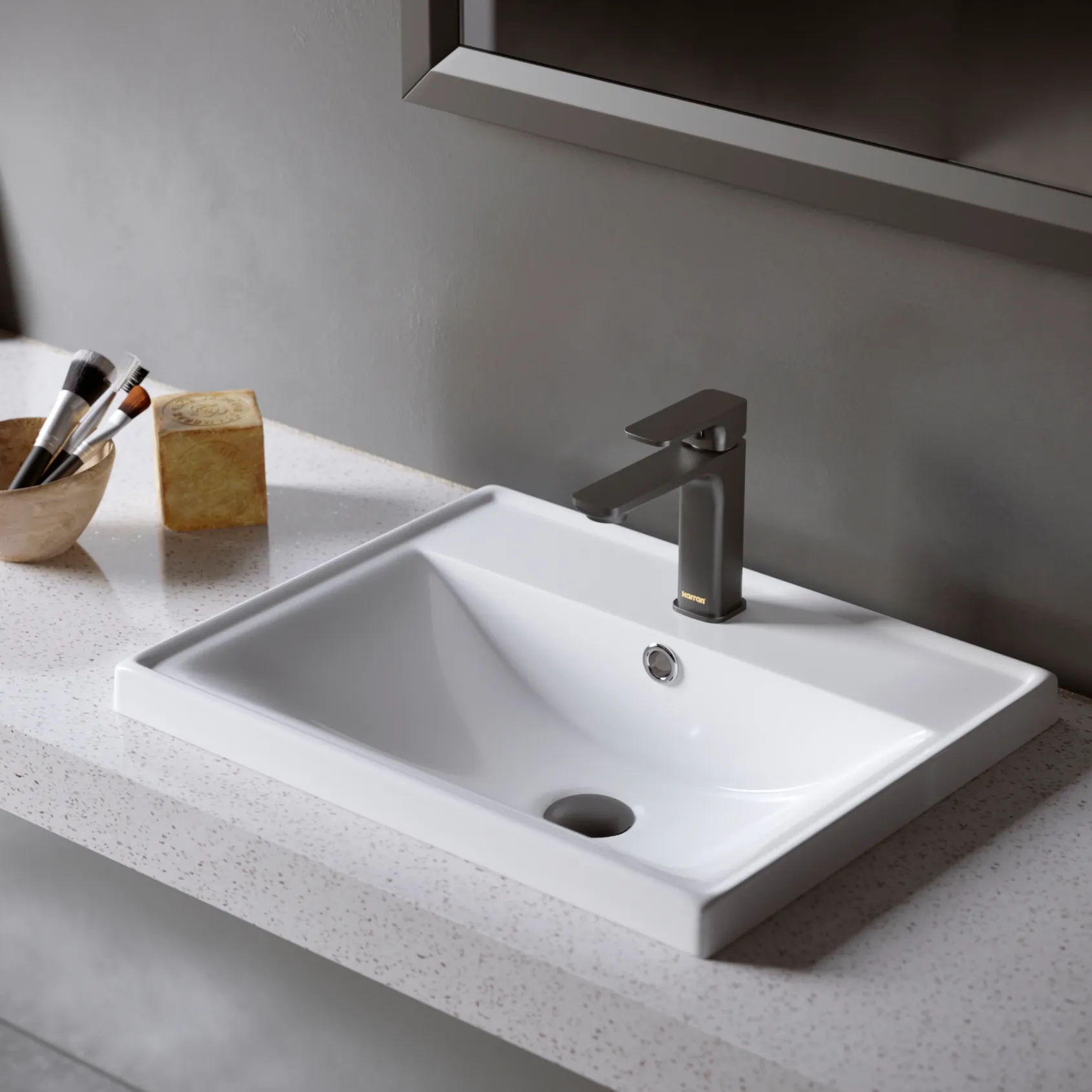 Karran Venda 1.2 GPM Single Lever Handle Lead-free Brass ADA Bathroom Faucet, Basin, Matte Black, KBF510MB
